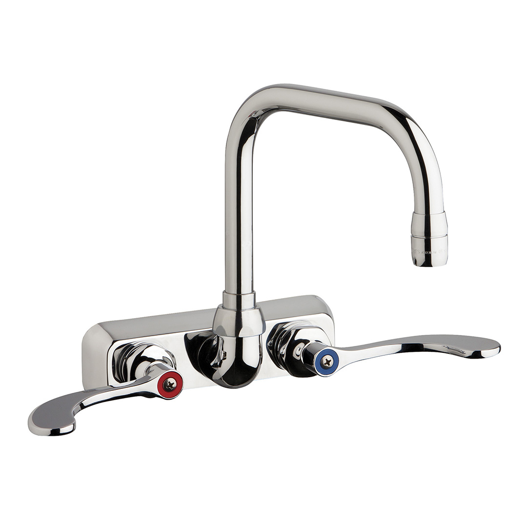 4 Center Wall Mounted Residential Kitchen Faucets